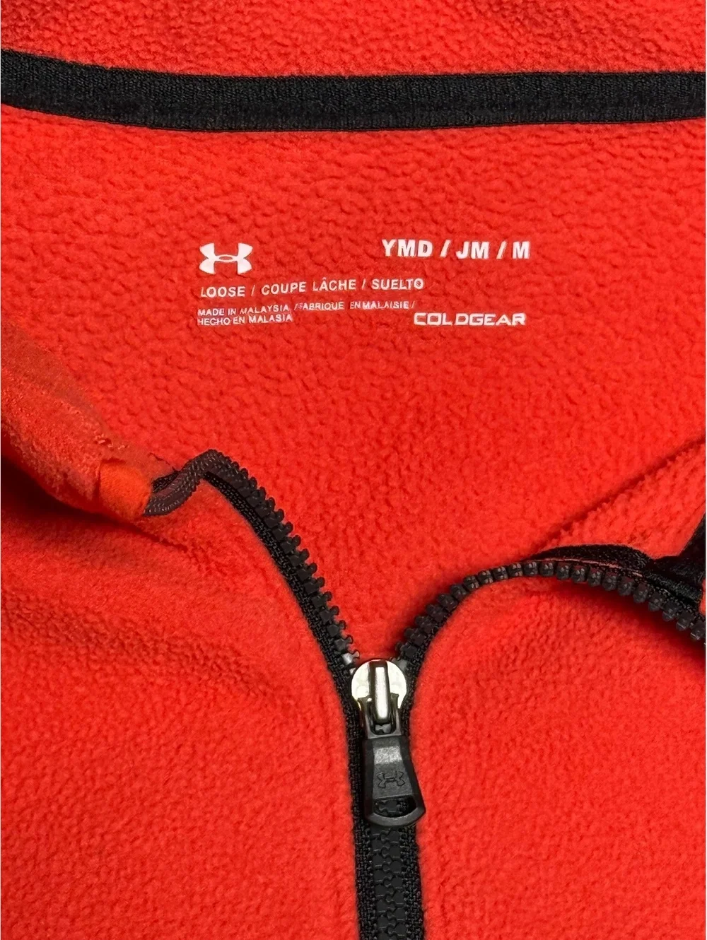 Under Armour Men's ColdGear Loose Fit Red Half-Zip Fleece